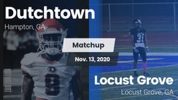 Matchup: Dutchtown High vs. Locust Grove  2020