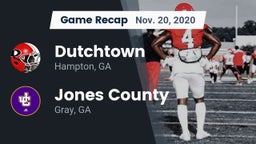 Recap: Dutchtown  vs. Jones County  2020