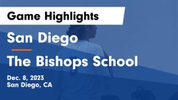 San Diego  vs The Bishops School Game Highlights - Dec. 8, 2023