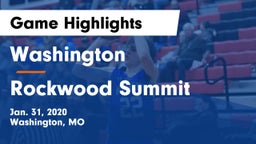 Washington  vs Rockwood Summit  Game Highlights - Jan. 31, 2020