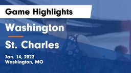 Washington  vs St. Charles  Game Highlights - Jan. 14, 2022