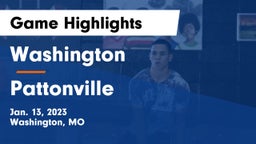 Washington  vs Pattonville  Game Highlights - Jan. 13, 2023