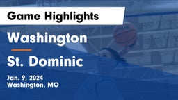 Washington  vs St. Dominic  Game Highlights - Jan. 9, 2024