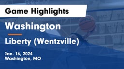 Washington  vs Liberty (Wentzville)  Game Highlights - Jan. 16, 2024