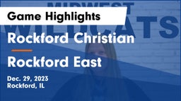 Rockford Christian  vs Rockford East  Game Highlights - Dec. 29, 2023