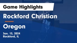 Rockford Christian  vs Oregon  Game Highlights - Jan. 13, 2024