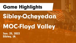 Sibley-Ocheyedan vs MOC-Floyd Valley  Game Highlights - Jan. 25, 2022