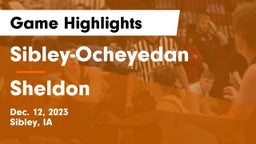 Sibley-Ocheyedan vs Sheldon  Game Highlights - Dec. 12, 2023
