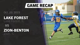 Recap: Lake Forest  vs. Zion-Benton  2015