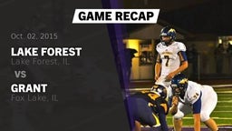 Recap: Lake Forest  vs. Grant  2015