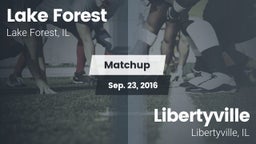 Matchup: Lake Forest High vs. Libertyville  2016