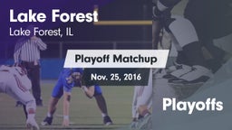 Matchup: Lake Forest High vs. Playoffs 2016