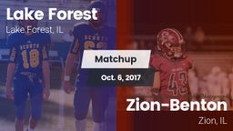 Matchup: Lake Forest High vs. Zion-Benton  2017