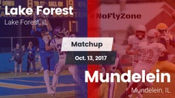 Matchup: Lake Forest High vs. Mundelein  2017