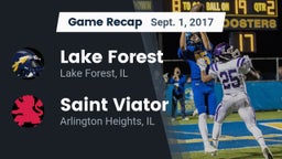 Recap: Lake Forest  vs. Saint Viator  2017