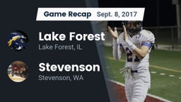 Recap: Lake Forest  vs. Stevenson  2017