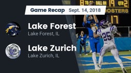 Recap: Lake Forest  vs. Lake Zurich  2018