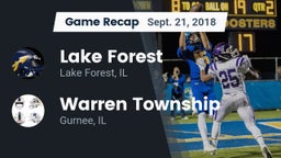 Recap: Lake Forest  vs. Warren Township  2018