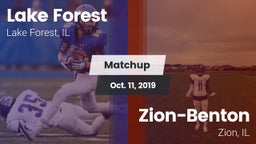 Matchup: Lake Forest High vs. Zion-Benton  2019