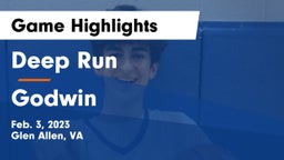 Deep Run  vs Godwin  Game Highlights - Feb. 3, 2023
