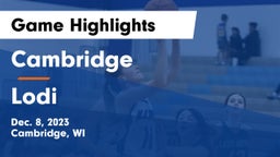 Cambridge  vs Lodi  Game Highlights - Dec. 8, 2023