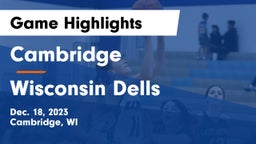 Cambridge  vs Wisconsin Dells  Game Highlights - Dec. 18, 2023