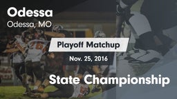 Matchup: Odessa vs. State Championship 2016