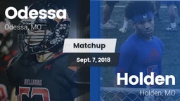 Matchup: Odessa vs. Holden  2018