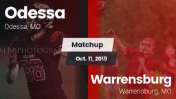 Matchup: Odessa vs. Warrensburg  2019