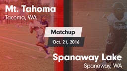 Matchup: Mt. Tahoma High vs. Spanaway Lake  2016