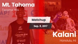 Matchup: Mt. Tahoma High vs. Kalani  2017