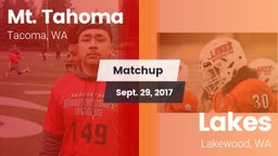 Matchup: Mt. Tahoma High vs. Lakes  2017