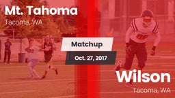 Matchup: Mt. Tahoma High vs. Wilson  2017