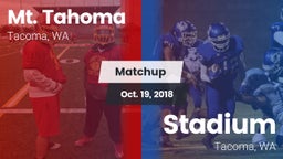 Matchup: Mt. Tahoma High vs. Stadium  2018