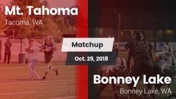 Matchup: Mt. Tahoma High vs. Bonney Lake  2018
