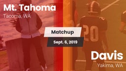 Matchup: Mt. Tahoma High vs. Davis  2019