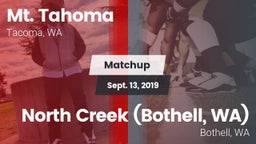 Matchup: Mt. Tahoma High vs. North Creek (Bothell, WA) 2019
