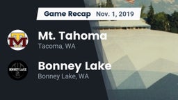 Recap: Mt. Tahoma  vs. Bonney Lake  2019