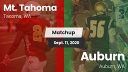 Matchup: Mt. Tahoma High vs. Auburn  2020