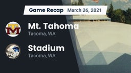 Recap: Mt. Tahoma  vs. Stadium  2021