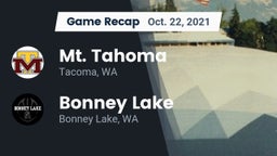 Recap: Mt. Tahoma  vs. Bonney Lake  2021