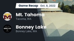 Recap: Mt. Tahoma  vs. Bonney Lake  2022