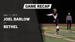 Recap: Joel Barlow  vs. Bethel  2015