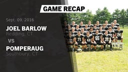 Recap: Joel Barlow  vs. Pomperaug  2016