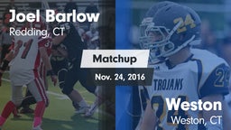 Matchup: Joel Barlow  vs. Weston  2016