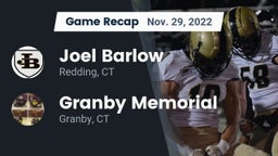 Recap: Joel Barlow  vs. Granby Memorial  2022