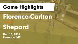 Florence-Carlton  vs Shepard Game Highlights - Dec 10, 2016