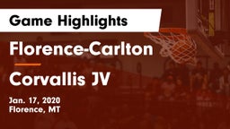 Florence-Carlton  vs Corvallis JV Game Highlights - Jan. 17, 2020