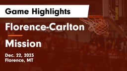 Florence-Carlton  vs Mission  Game Highlights - Dec. 22, 2023