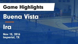 Buena Vista  vs Ira  Game Highlights - Nov 15, 2016